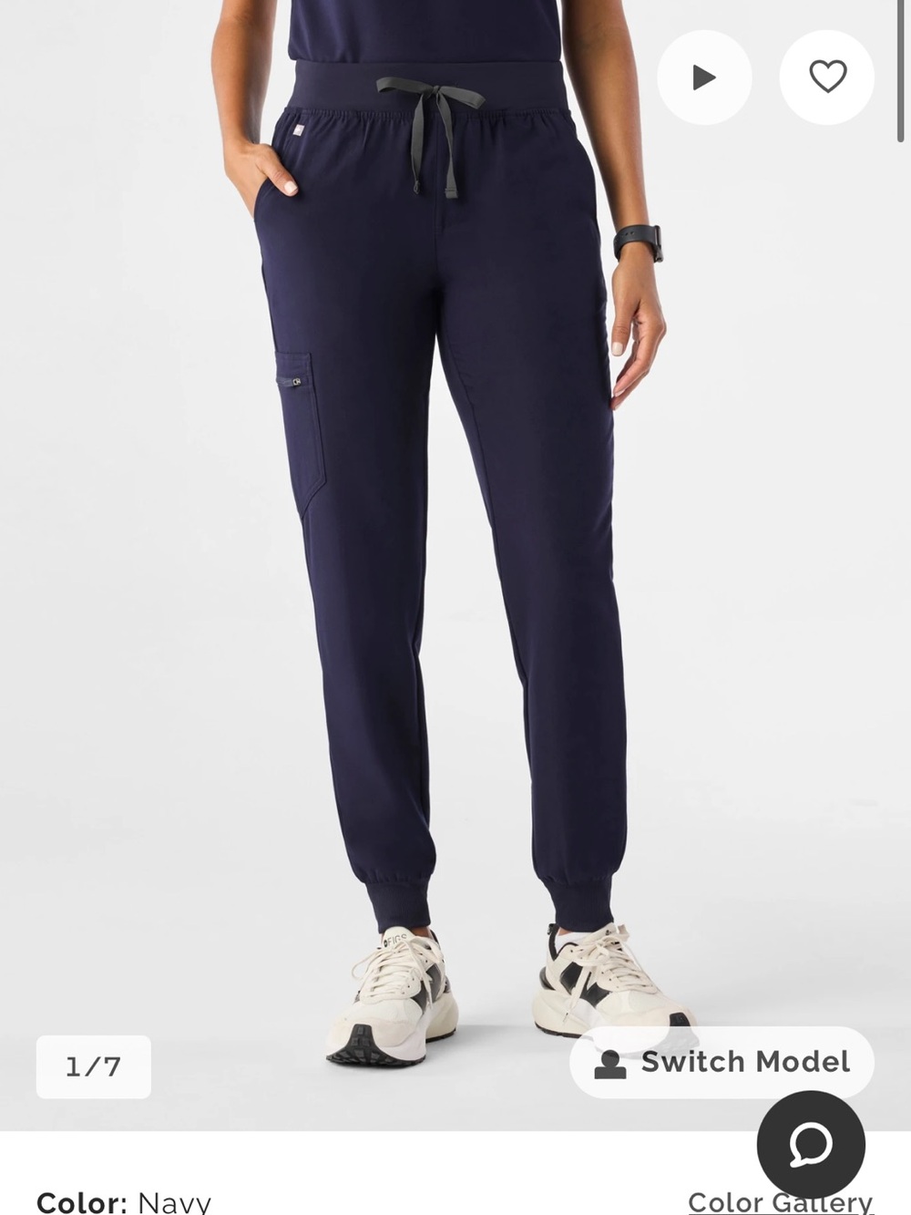 Figs Navy Zamora Jogger Scrub Pants™ TALL LENGTH